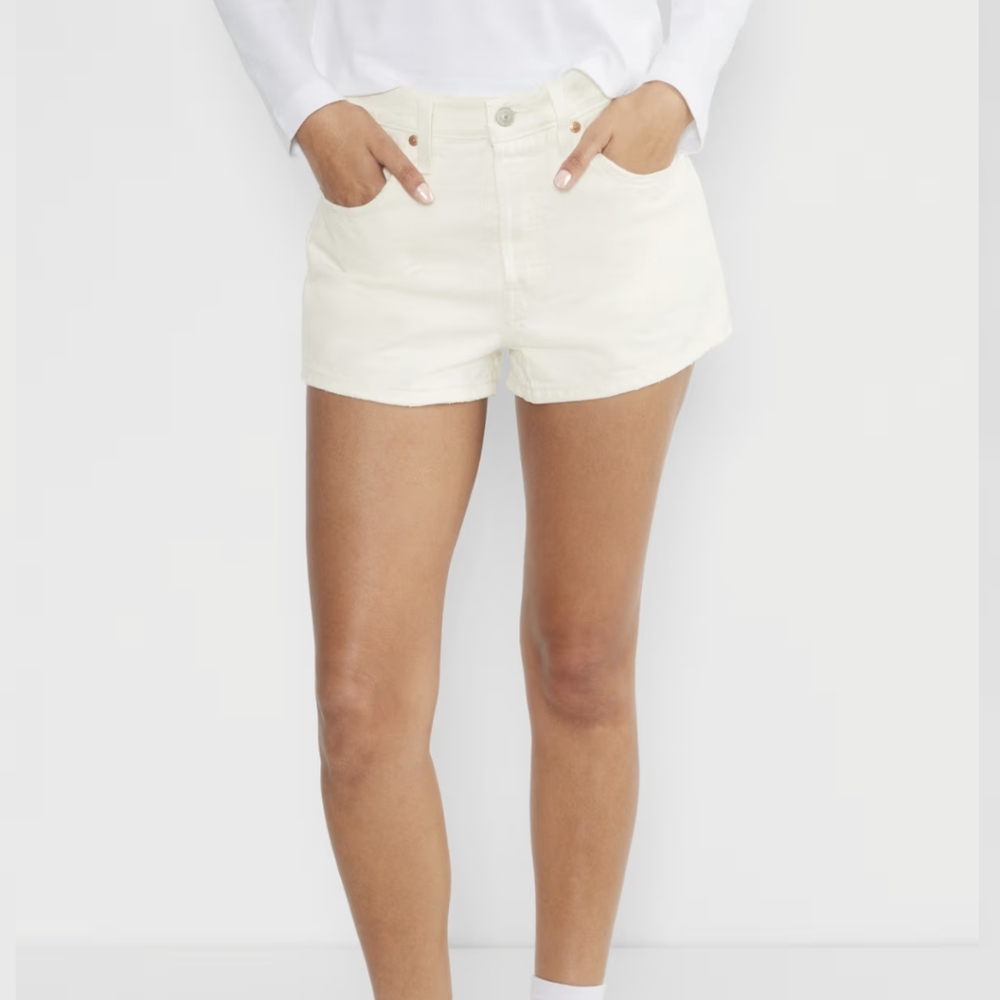 NWT Levi's White 501 Original Jean Shorts